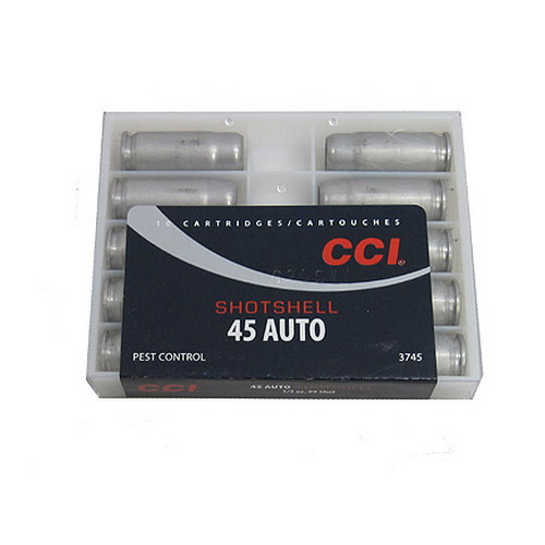 CCI 45 ACP SHOTSHELLS 120GR #9 SHOT 10RD 20BX/CS - for sale