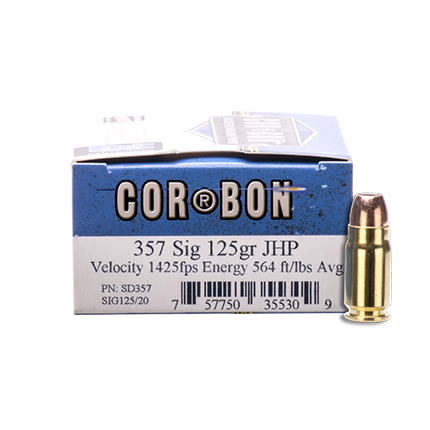 CORBON 357SIG 125GR JHP 20/500 - for sale