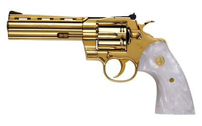 COLT PYTHON 357MAG 5" 6RD 24K GOLD - for sale