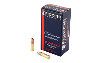 FIOCCHI 22LR 38GR JHP 1250FPS 50RD 100BX/CS - for sale