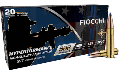 FIOCCHI HYPR SBR 300BLK 125GR 20/200 - for sale