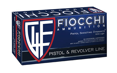 FIOCCHI 9MM LUGER 115GR FMJ 50RD 20BX/CS - for sale