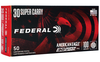 FEDERAL AE 30 SUPER CARRY 100GR FMJ 50RD 20BX/CS - for sale