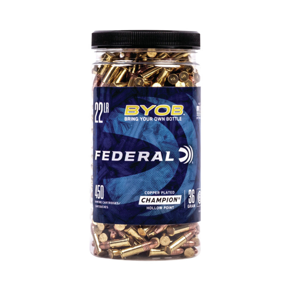 FEDERAL 22LR 36GR HP 1260FPS 450RD BUCKET 8BX/CS - for sale