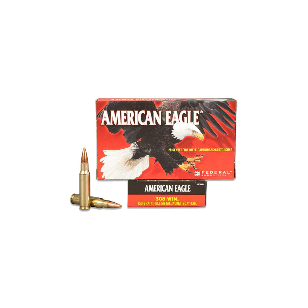 FED AM EAGLE 308 150GR FMJ 20/500 - for sale