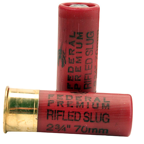 FED PRM 12GA 2.75" RIFLED SLUG 5/250 - for sale