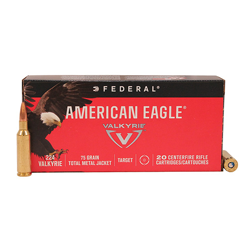 FEDERAL AE 224 VALKRIE 75GR FMJ 20RD 10BX/CS - for sale