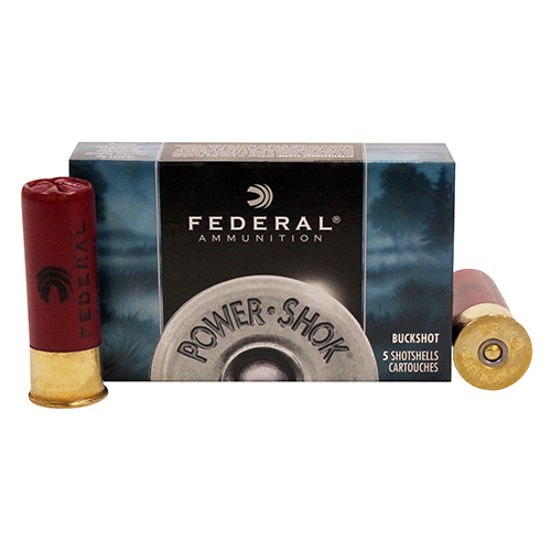 FEDERAL 12GA 2.75" 00 BUCK 9 PELLETS 5RD 50BX/CS - for sale