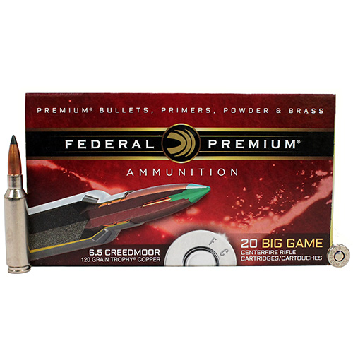 FEDERAL AE 6.5 CM 120GR TROPHY COPPER 20RD 10BX/CS ! - for sale