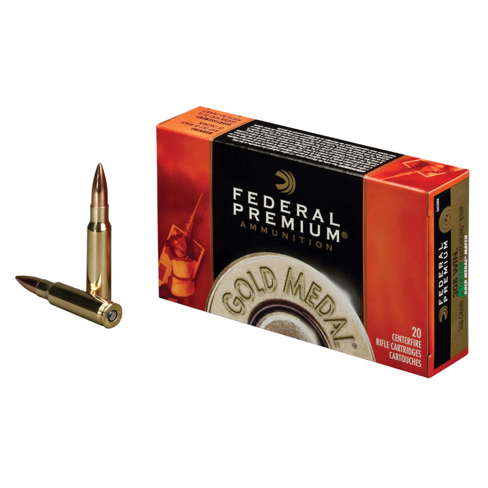 Federal - Premium - .308|7.62x51mm - GOLD MEDAL 308 WIN 168GR BTHP 20RD/BX for sale