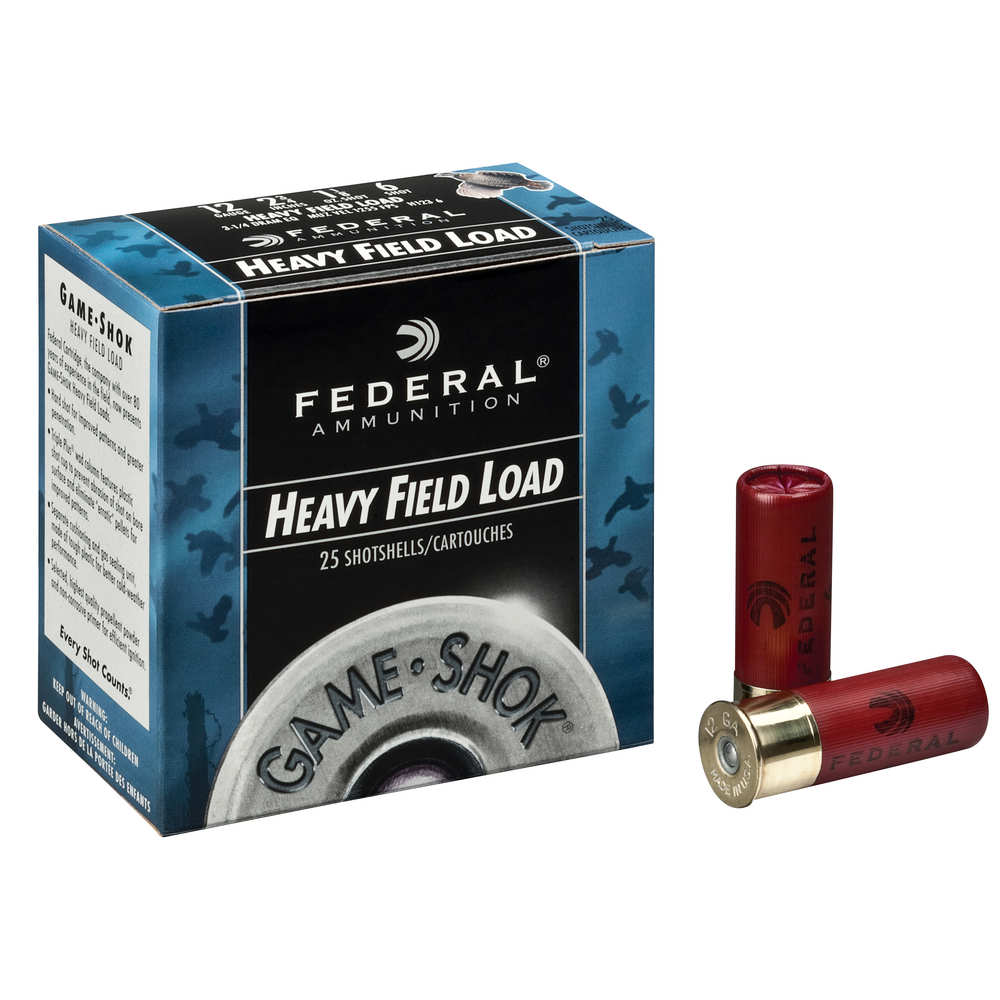 FEDERAL GAME SHOK 12GA 2.75" 1 1/8OZ #6 25RD 10BX/CS - for sale