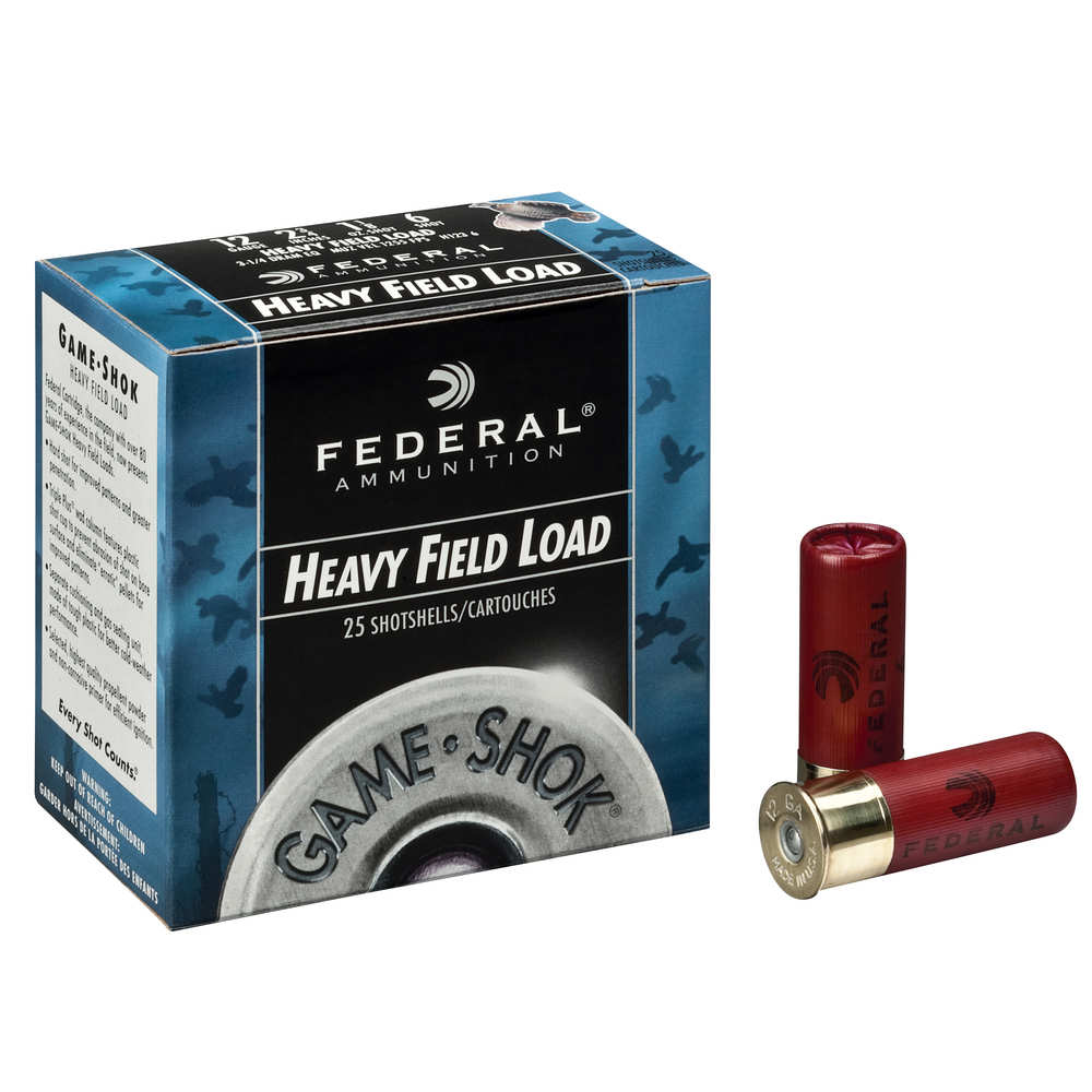 FEDERAL GAME SHOK 12GA 2.75" 1-1/4OZ #4 25RD 10BX/CS - for sale