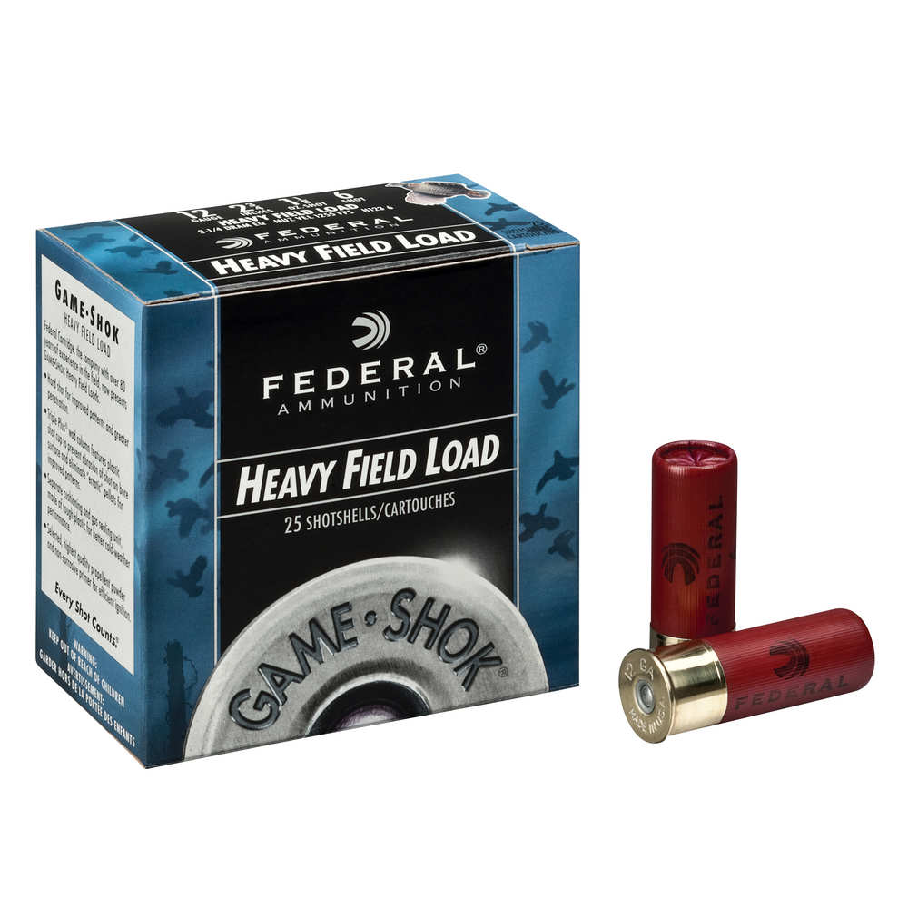 FEDERAL GAME SHOK 12GA 2.75" 1-1/4OZ #6 25RD 10BX/CS - for sale