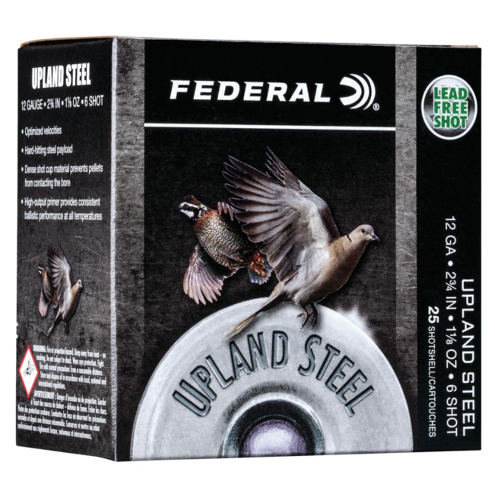 FEDERAL UPLAND 12GA 2.75" #6 1400FPS 1 1/8OZ 25RD 10BX/CS - for sale