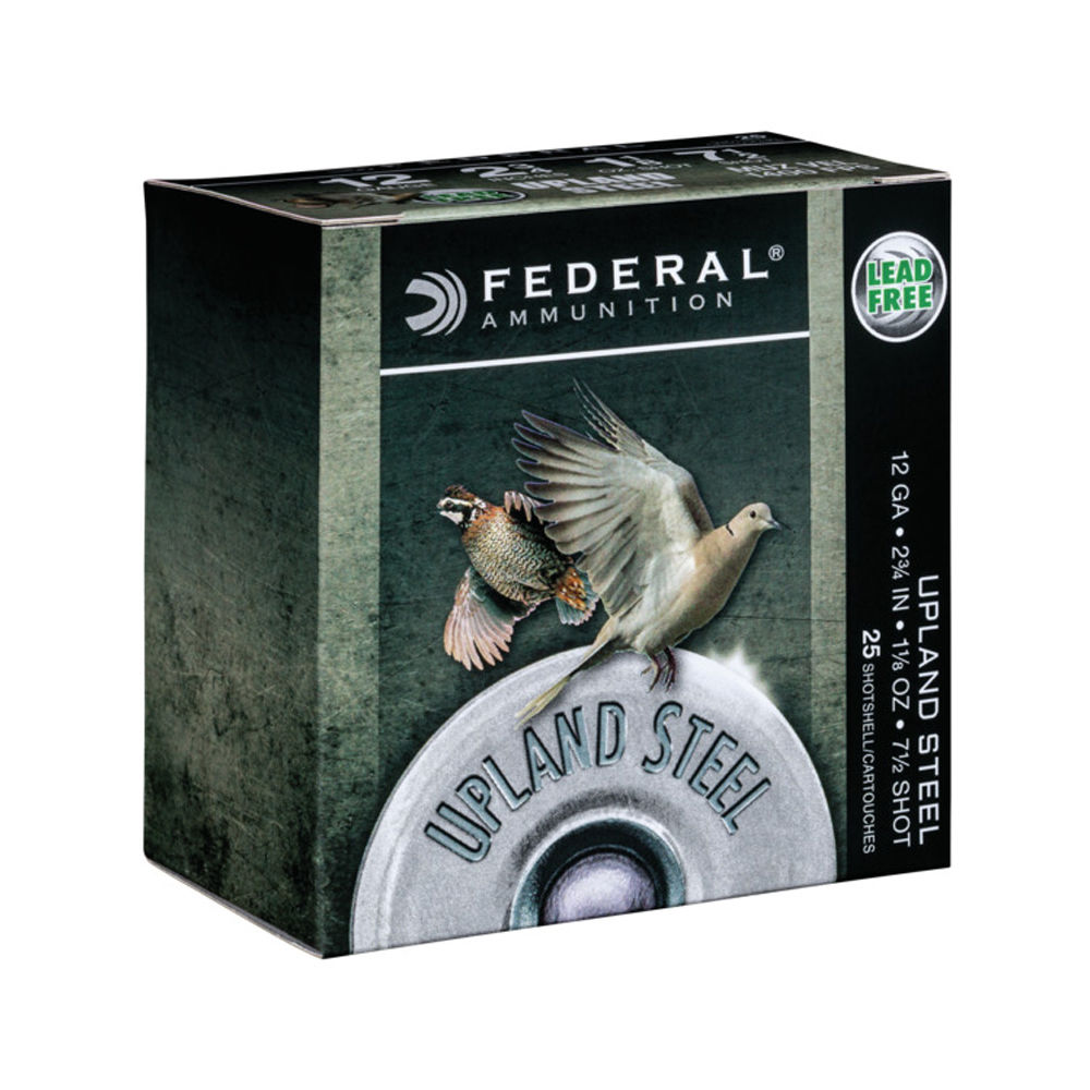 FEDERAL UPLAND 12GA #7.5 2.75" 1400FPS 1-1/8OZ 25RD 10BX/CS - for sale