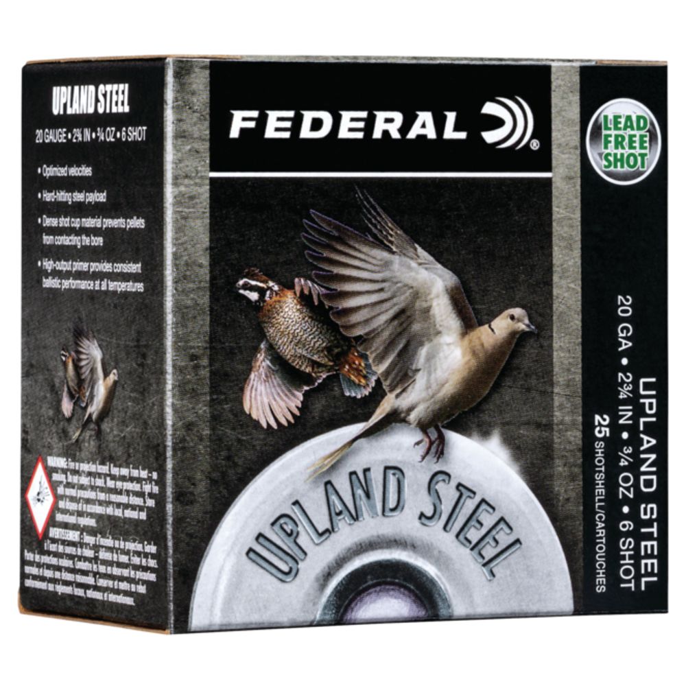 FED UPLND STL 20GA 2.75" #6 25/250 - for sale