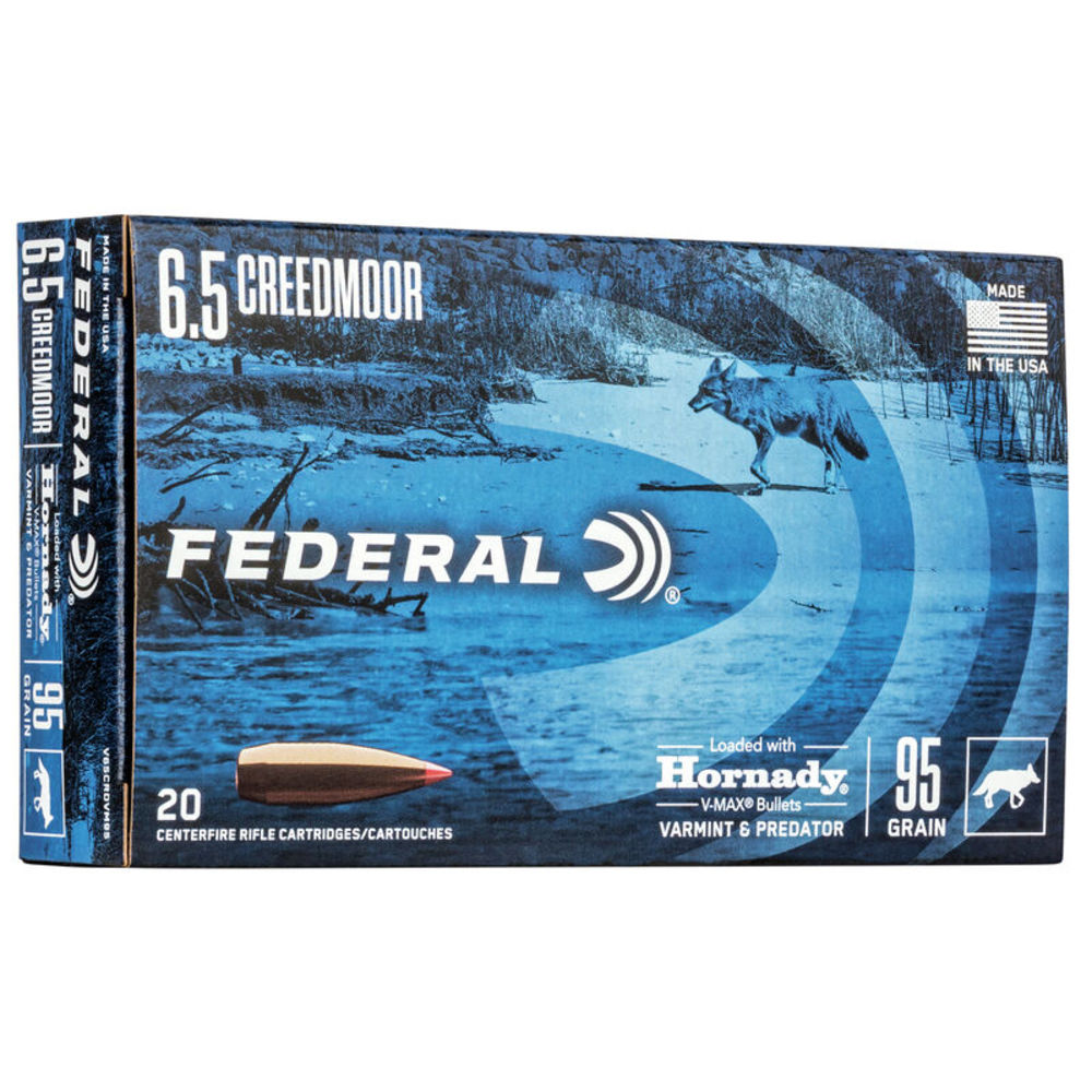 FED V&P 6.5 CM 95GR HRNDY V-MAX 20/2 - for sale