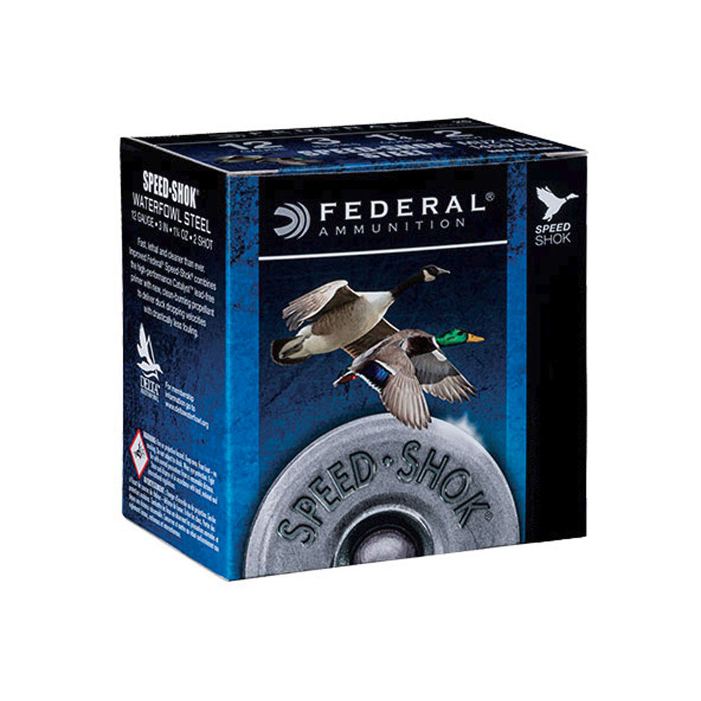 FED SPEED SHOK 12GA 3" #2 25/250 - for sale