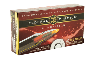 FEDERAL PREMIUM 7MM RM 160GR TROPHY POLY TIP 20RD 10BX/CS - for sale