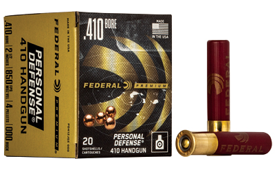 FEDERAL PREMIUM 410 2.5" 000BK 4-PLTS 20RD 10BX/CS - for sale