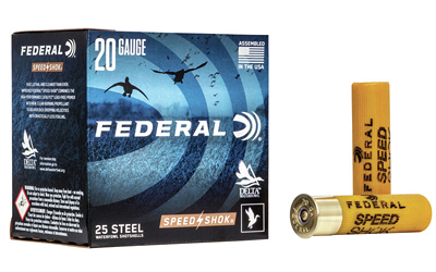 FEDERAL SPEED SHOK 20GA 3" #2 1550FPS 7/8OZ 25RD 10BX/CS - for sale