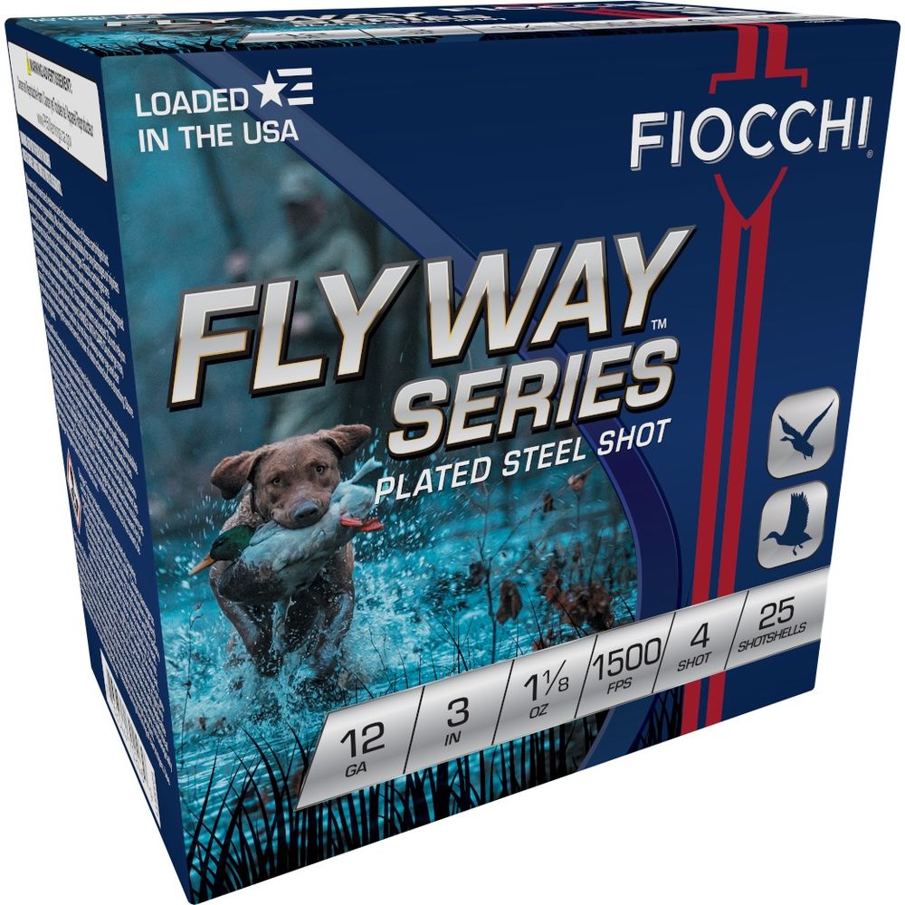 FIOCCHI 12GA #4 FLYWAY STEEL 25/250 - for sale