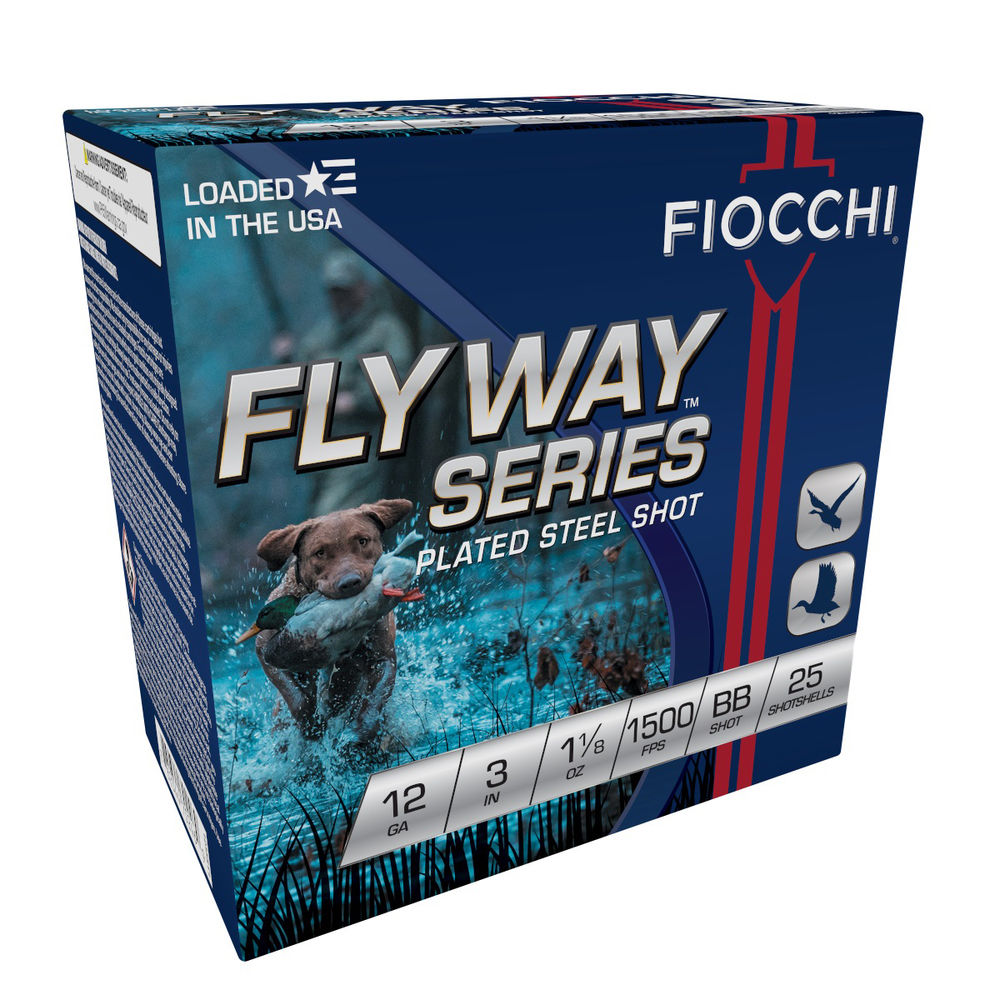 FIOCCHI FLYWAY 12GA 3" #BB 1500FPS 1-1/8OZ 25RD 10BX/CS - for sale