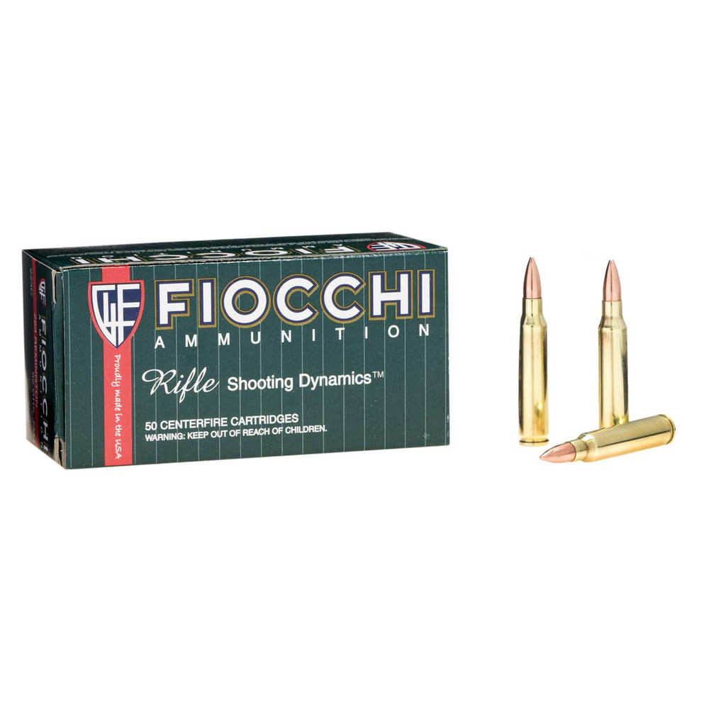 FIOCCHI 223REM 62GR FMJBT 50/1000 - for sale