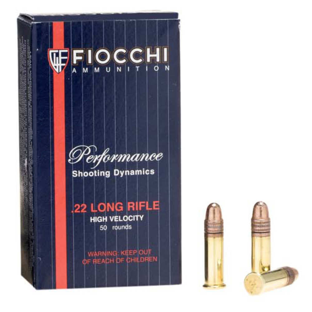 FIOCCHI 22LR 40GR RN 1250FPS 50RD 100BX/CS - for sale