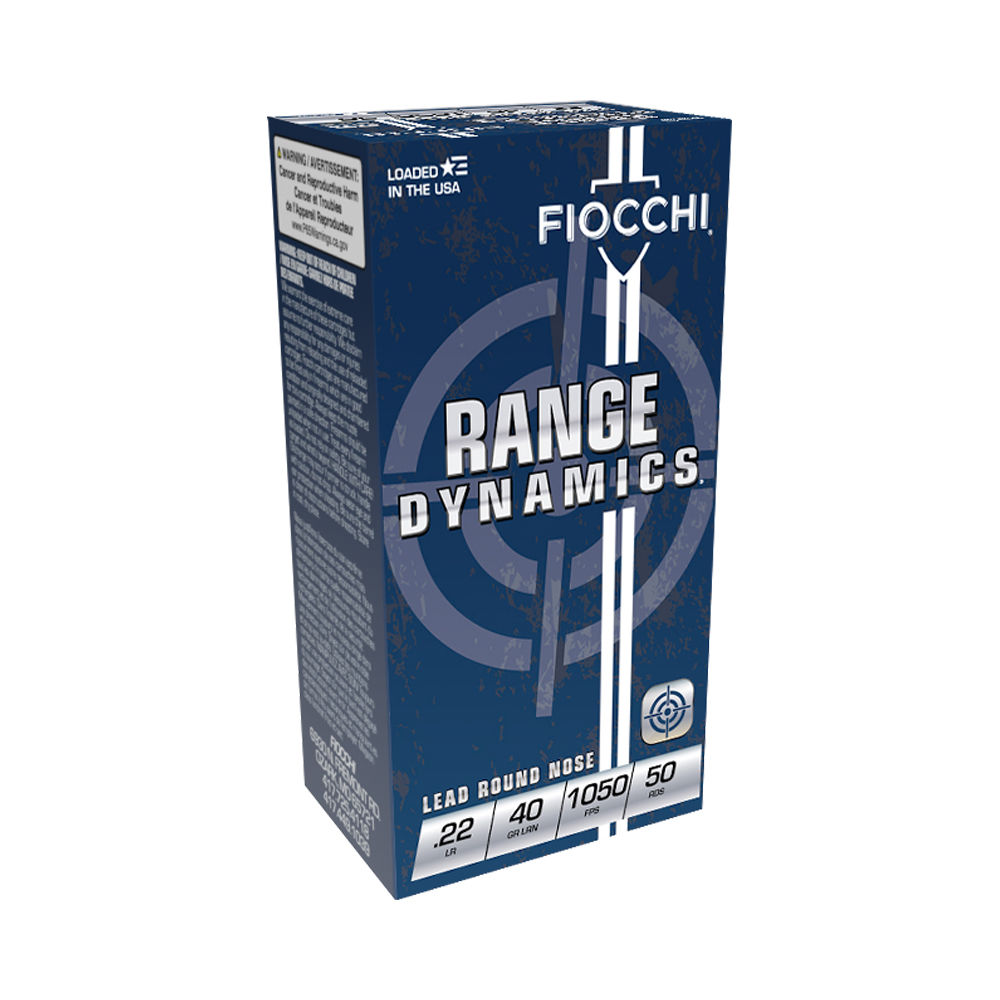 FIOCCHI 22LR 40GR LEAD-RN 1050FPS 50RD 100BX/CS - for sale
