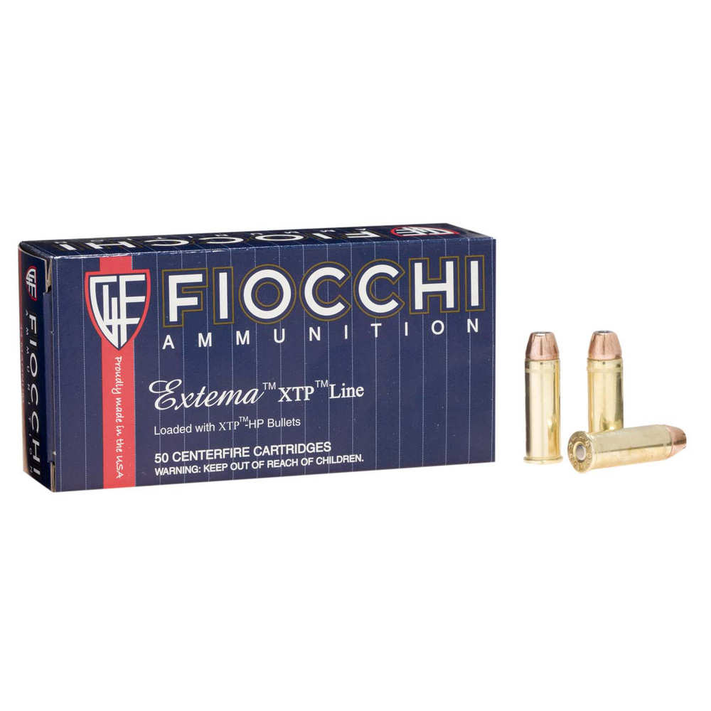 FIOCCHI 44 REM MAG 200GR SJHP 50RD 10BX/CS - for sale