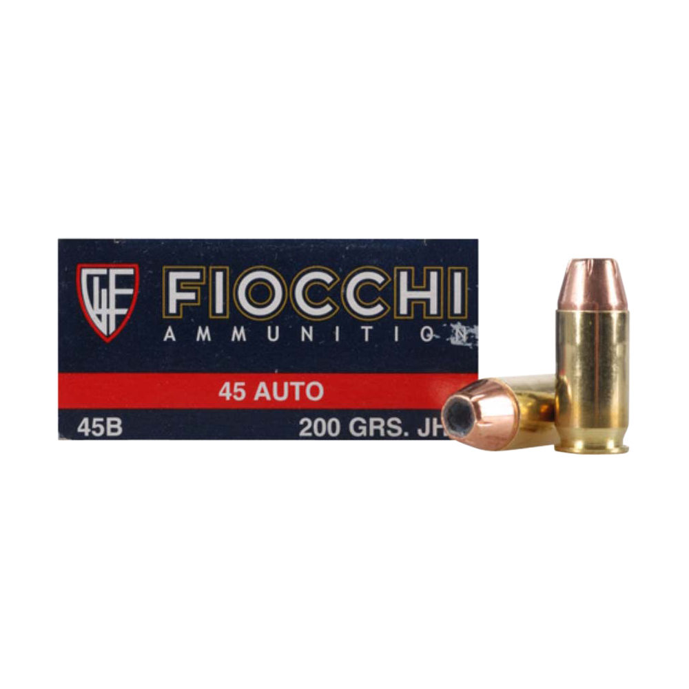 FIOCCHI 45ACP 200GR JHP 50RD 10BX/CS - for sale