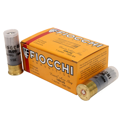 FIOCCHI 12GA AERO SLUG HV 10/250 - for sale