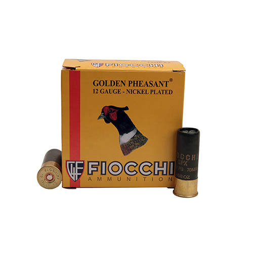 FIOCCHI GOLDEN PHEASANT 12GA 2.75" 1-3/8OZ #4 25RD 10BX/CS - for sale