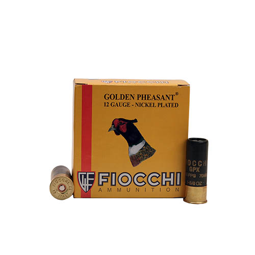 FIOCCHI GOLDEN PHEASANT 12GA 2.75" 1-3/8OZ #6 25RD 10BX/CS - for sale