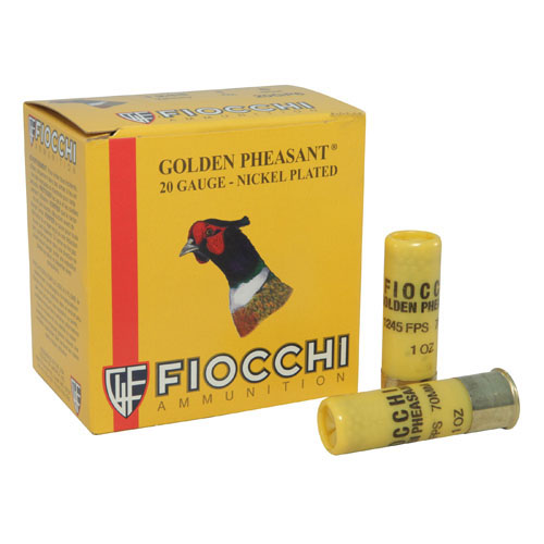 FIOCCHI GLDN PHSANT 20GA 2.75" 1245FPS 1OZ #6 25RD 10BX/CS - for sale