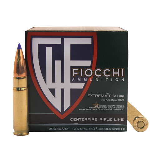 FIOCCHI 300 AAC 125GR SST 25RD 20BX/CS - for sale