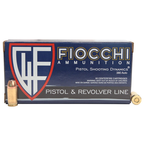 FIOCCHI 380ACP 90GR JHP 50/1000 - for sale