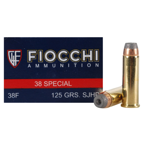 FIOCCHI 38 SPECIAL 125GR JHP 50RD 20BX/CS - for sale