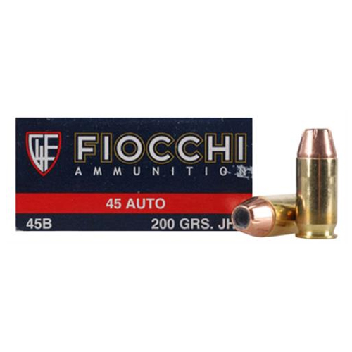 FIOCCHI 45ACP 200GR JHP 50RD 10BX/CS - for sale