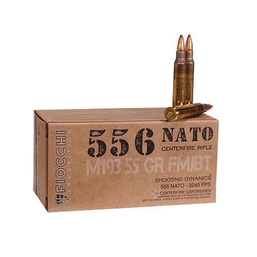 FIOCCHI 556NATO 55GR FMJBT 50/1000 - for sale