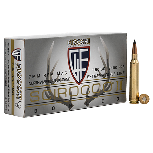 FIOCCHI 7MM REM MAG 150GR SCIROCCO 20RD 10BX/CS ! - for sale