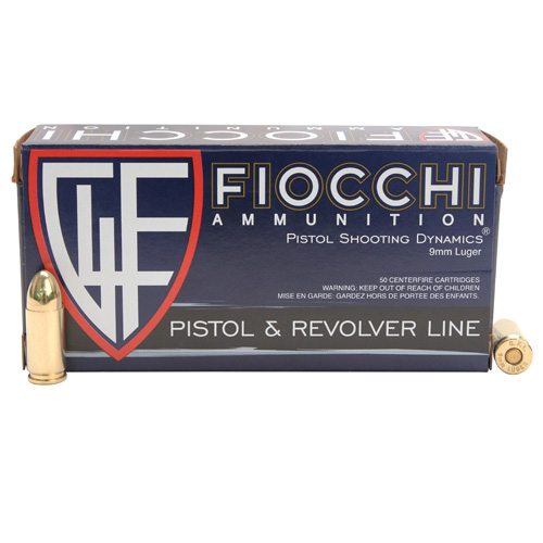 Fiocchi - Range Dynamics - 9mm Luger - AMMO RD 9MM 124GR FMJ 50RD for sale