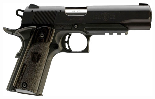 BROWNING 1911-22 BLACK LABEL 22LR 4.25"FS W/ RAIL BLK/LAM** - for sale