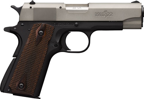 BROWNING 1911-22 .22LR COMPACT 3.58" MATTE GRAY/ROSEWOOD - for sale