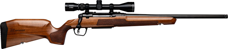SAVAGE AXIS 2 XP 7MM-08 20" THREADED W/3-9X40 BLK/HARDWOOD - for sale