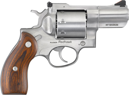 RUGER REDHAWK .357 MAG 2.75" STAINLESS WOOD ADJUSTABE - for sale