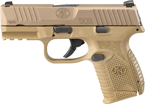 FN 509 COMPACT 9MM LUGER 2-10RD FDE - for sale