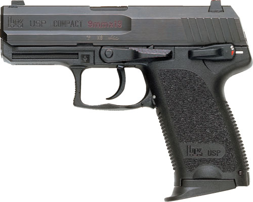 HK USP9 COMPACT V1 DA/SA 9MM 3.58" BBL 2-13RD BLACK - for sale