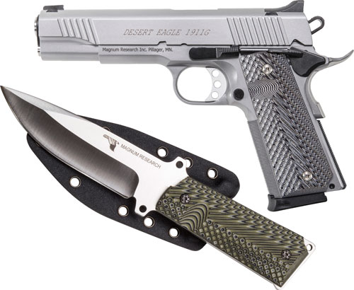 DE 1911 45ACP 5" 8RD STS FS W/ KNIFE - for sale